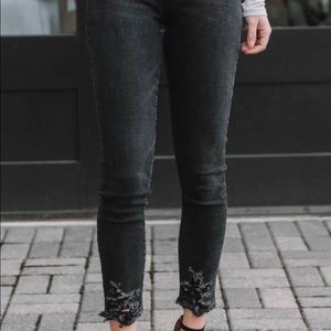 AGOLDE SOPHIE HIGH RISE SKINNY CROP- TEMPLE